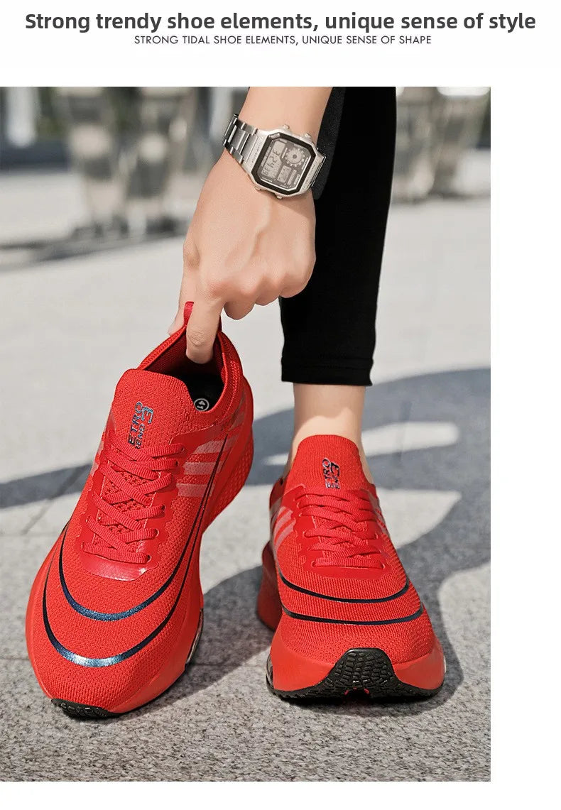 NEW Running Shoe Air Cushion Speciality Marathon Men Sports Breathable Lightweight Women's Comfortable Athletic Nonskid Sneakers