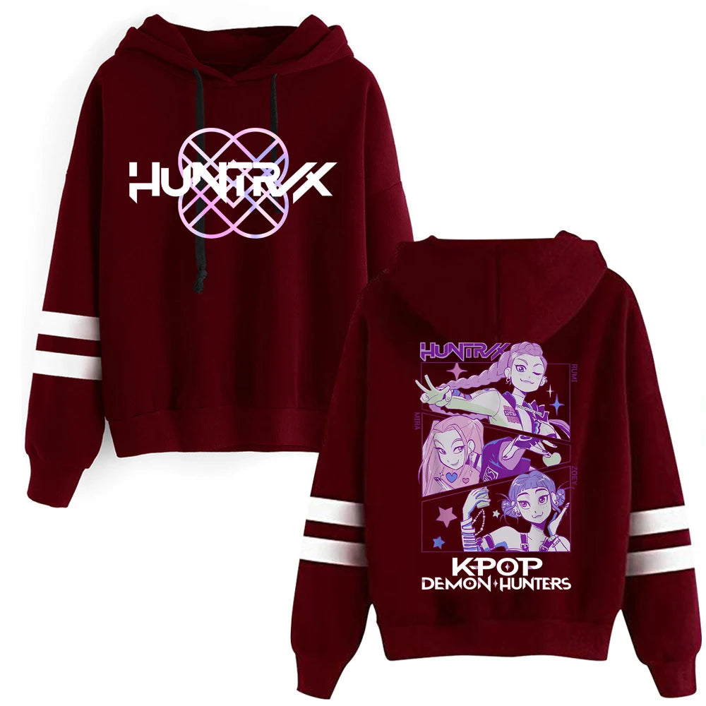 Anime Kpop Demon Hunter Saja Boys Hoodie Anime Sweatshirt Harajuku Pullover Tops Streetwear Fans Gift