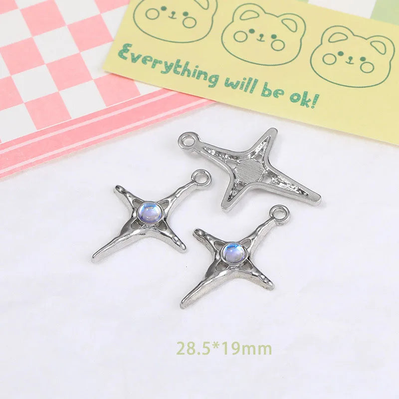 Wholesale Y2K Silver Charms for Jewelry Making Accessories DIY Pendant Necklace Bracelet Earring Women Girl Luxury Female Gift