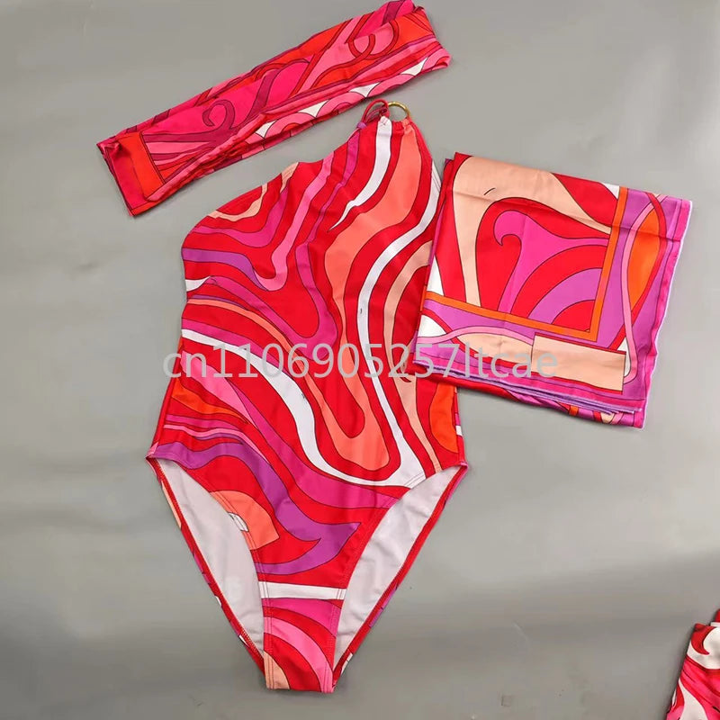 Luxury Design Women's Scarf Bikini Sets Letter Signature Logo Designer Brand Lady Headband Swimsuits