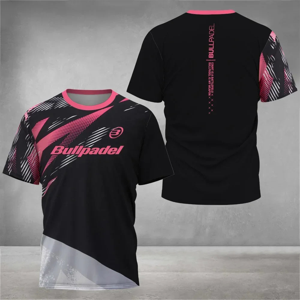 Cool Padel - camiseta transpirable masculina de manga corta, camiseta de tenis al aire libre, nueva colección de fitness