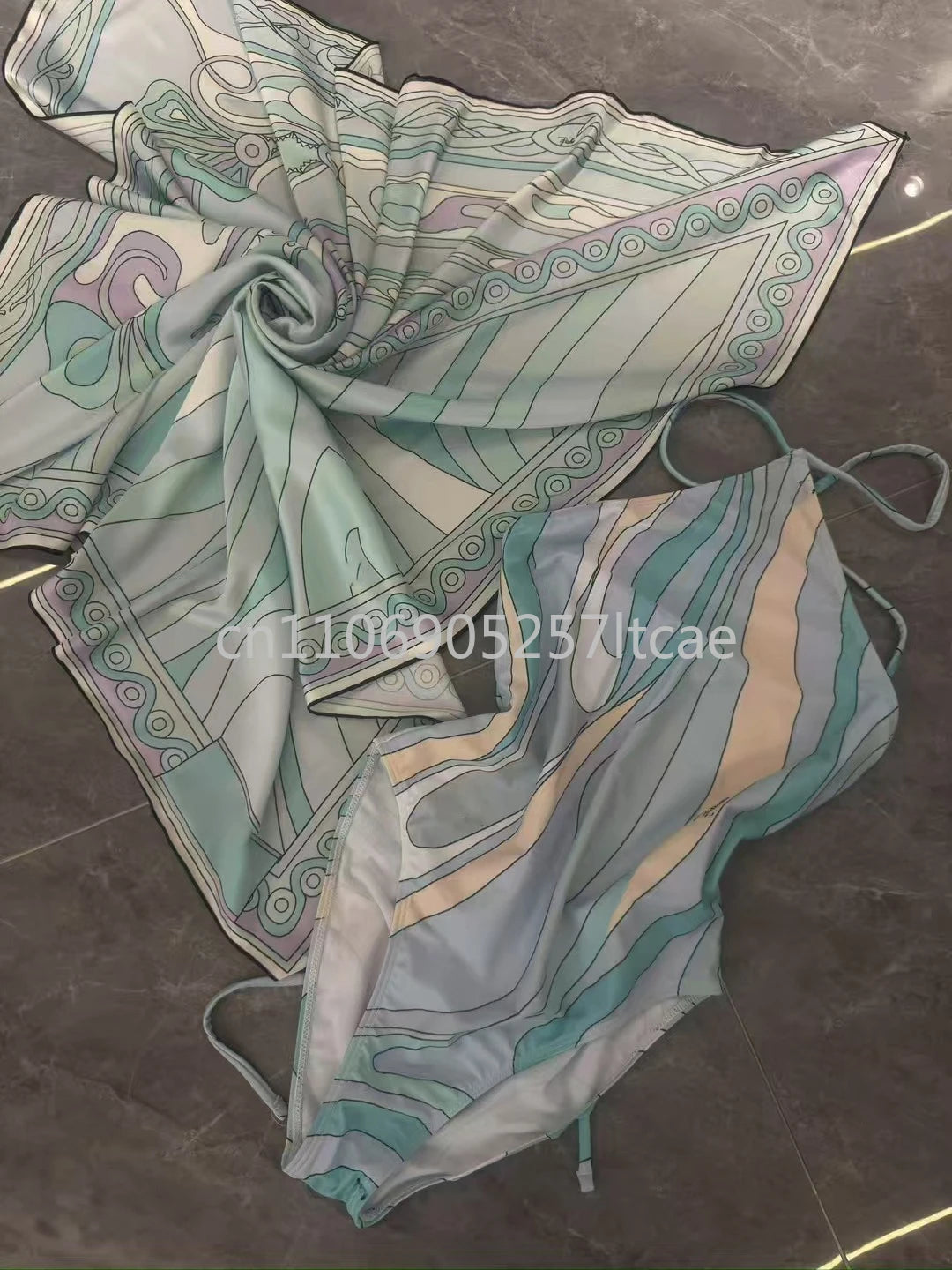 Luxury Design Women's Scarf Bikini Sets Letter Signature Logo Designer Brand Lady Headband Swimsuits