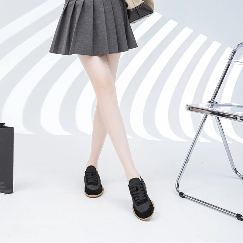 AIYUQI Women Sneakers 2025 New  Flat Non-slip Women's Moral Training Shoes Large Size Running Skateboarding Shoes For Women