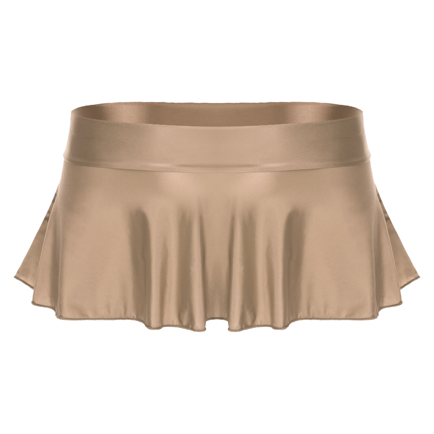 Skirts for Women Korean Fashion Mini Skirts Solid Color Sexy Miniskirt Clubwear Glossy Ruffled Short Rave Mini Skirt Y2k Clothes