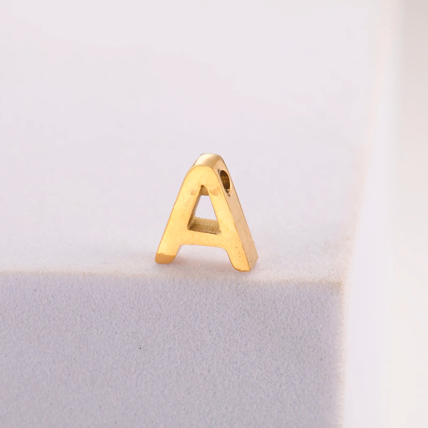 EUEAVAN 5pcs Stainless Steel A-Z Letter Alphabet Charms Pendant for Necklace Earrings Bracelets Jewelry Making DIY Accessories