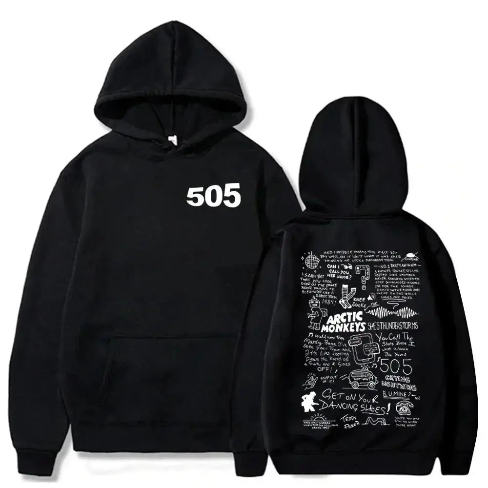 505 Hoodie Arctic Monkeys Music Hoodie Arctic Monkeys Merch Gift For Arctic Monkeys Fan Pullover Tops Streetwear Unisex