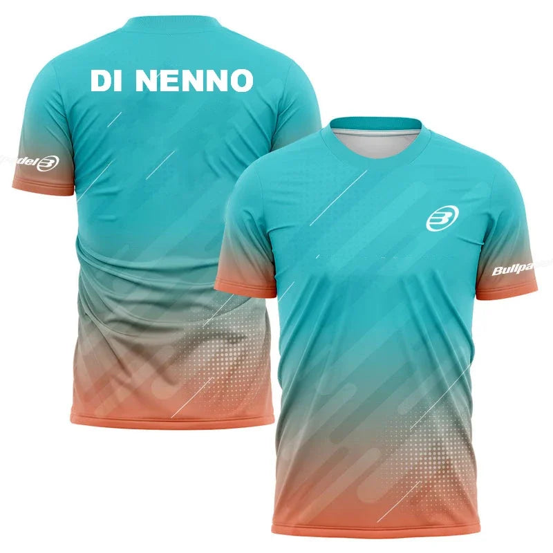 Men's Quick Drying Padel T-Shirt 2023 Breathable Tennis Short Sleeve Tops World Padel Fans T Shirts Fitness Running Sportwear