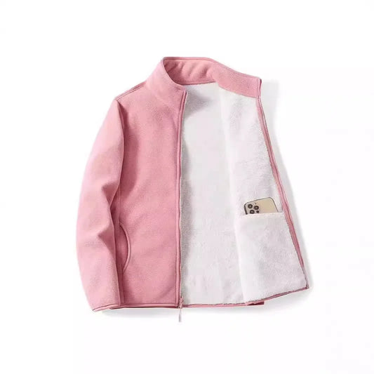 Ladies Double-Sided Fleece Lamb Velvet Jacket Trendy Hot Sale Of The Season Spring Autumn Winter Polyester Fiber Open Cardigan S