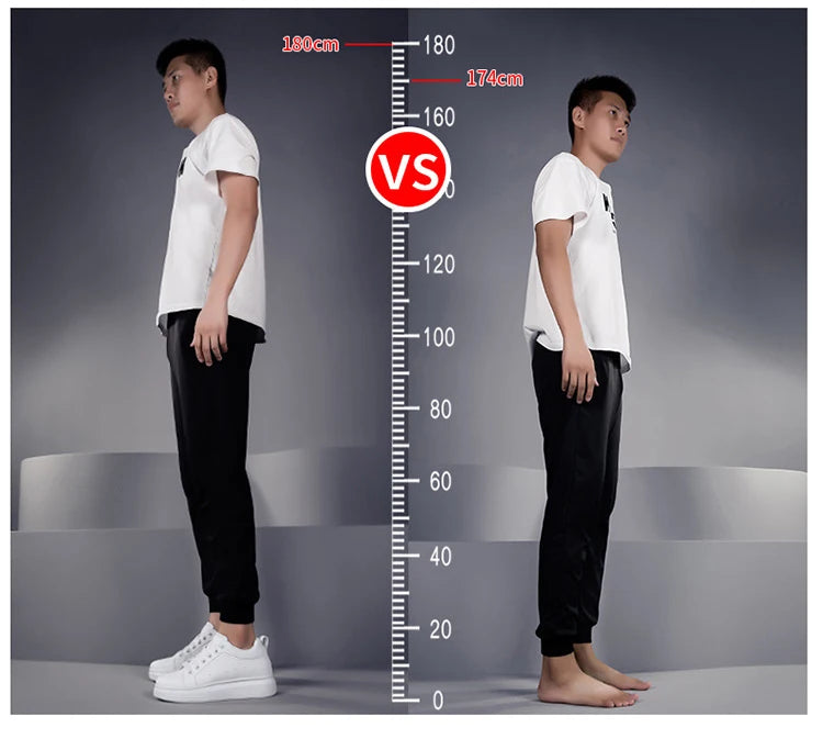 Fashion PU Leather Elevator Shoes for Men 6cm 8cm 10cm Invisible Height Increase White Sneakers Cortex Heightening Casual Shoes