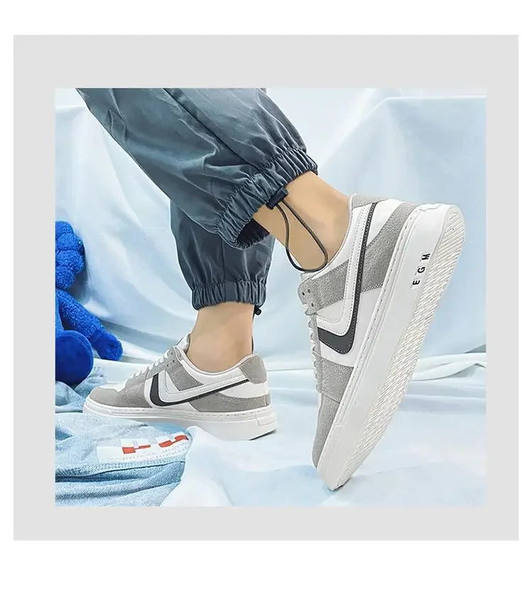 2025 Spring New Men's Sneakers Fashion Casual Board Shoes for Men's Lace Up Versatile Trendy Man's Sports Shoes Flat Bottom