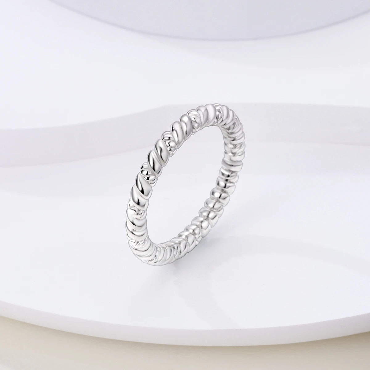 Silver Plated Women Luxury Stackable Ring Real Infinite Flower Daisy Fine Jewelry Rings For Engagement Weddling Party