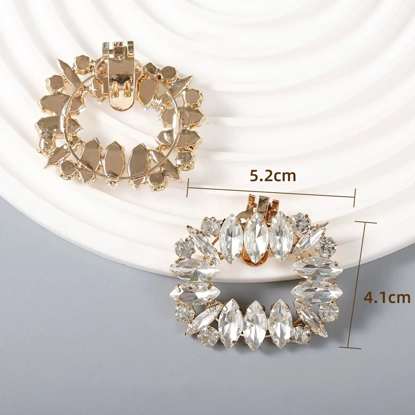 1PC Removable Lady Shoe Clips Wedding Bride Shoes Decoration Women High Heel Charms Jewelry Rhinestones Crystal Shoes Decoration