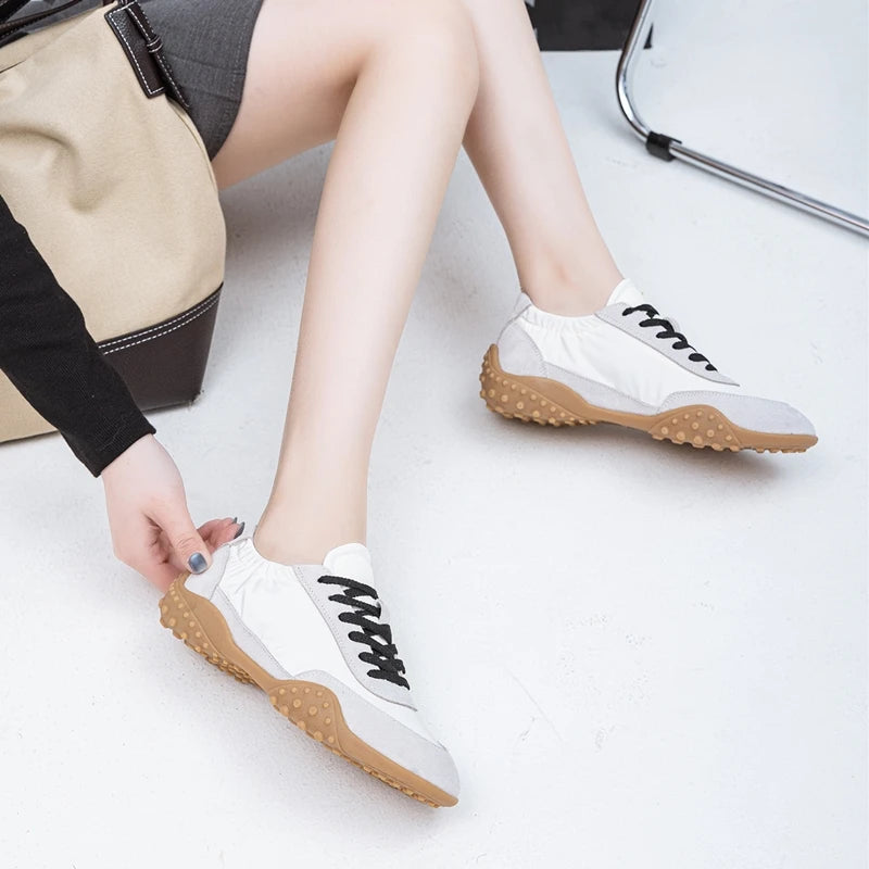 AIYUQI Women Sneakers 2025 New  Flat Non-slip Women's Moral Training Shoes Large Size Running Skateboarding Shoes For Women