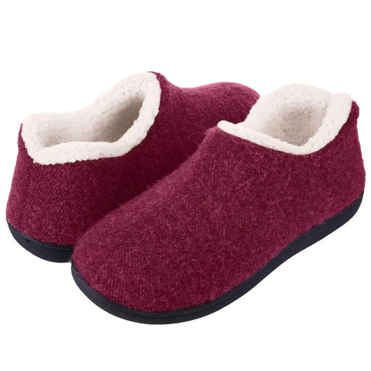 Asgard Women Winter Soft Plush Slippers Outdoor Antiskid Warm Cotton Shoes Indoor Fashion Casual Cozy Breathable House Slippers
