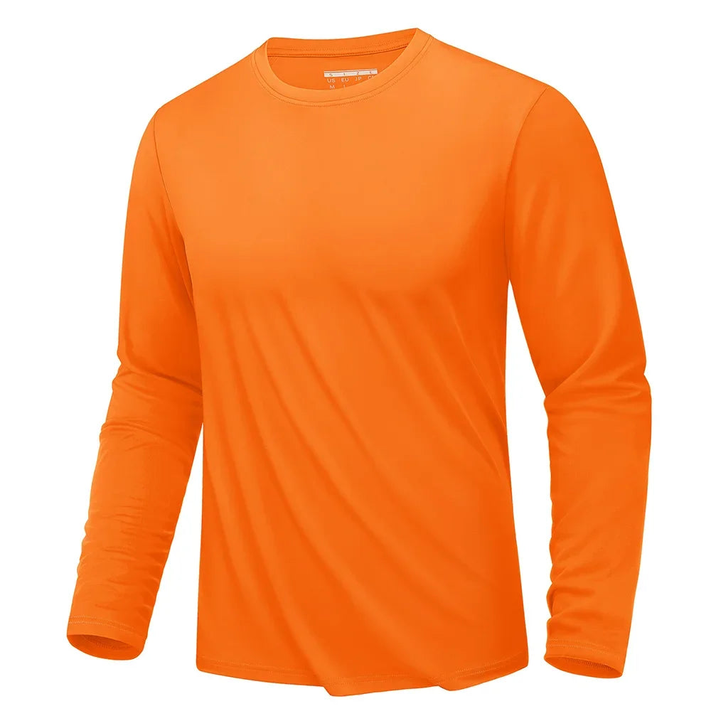 Men's Sun Protection  Summer official-website Long Sleeve Quick Dry Men T Shirts Breathable Hiking Fish Performance Top UV-Proof