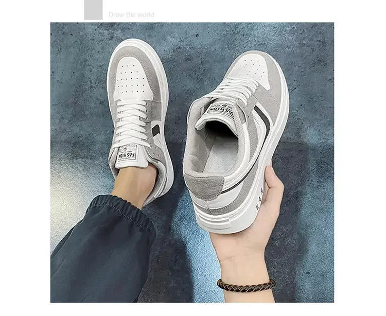 2025 Spring New Men's Sneakers Fashion Casual Board Shoes for Men's Lace Up Versatile Trendy Man's Sports Shoes Flat Bottom