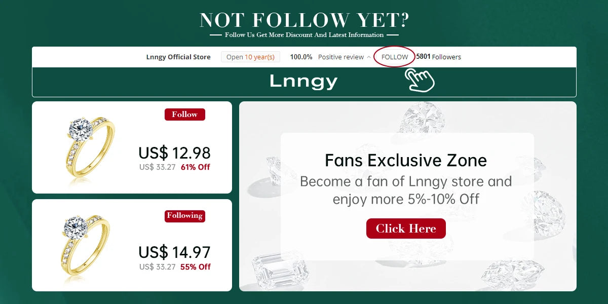 Lnngy Three Stone Moissanite Earring Original 925 Sterling Silver Hoops Earring For Women Girls Lab Created Diamond Jewelry Gift