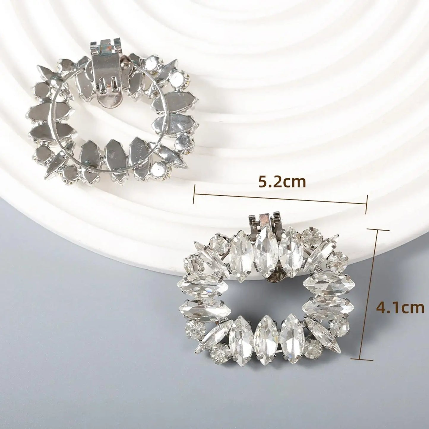 1PC Removable Lady Shoe Clips Wedding Bride Shoes Decoration Women High Heel Charms Jewelry Rhinestones Crystal Shoes Decoration