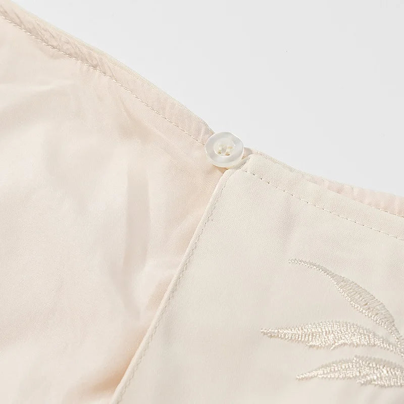 MUJER Embroidery Lace Long Skirt Woman High Waist Midi Skirts for Women Summer Beach Skirt Woman Tassel Women's Skirts Cylinder