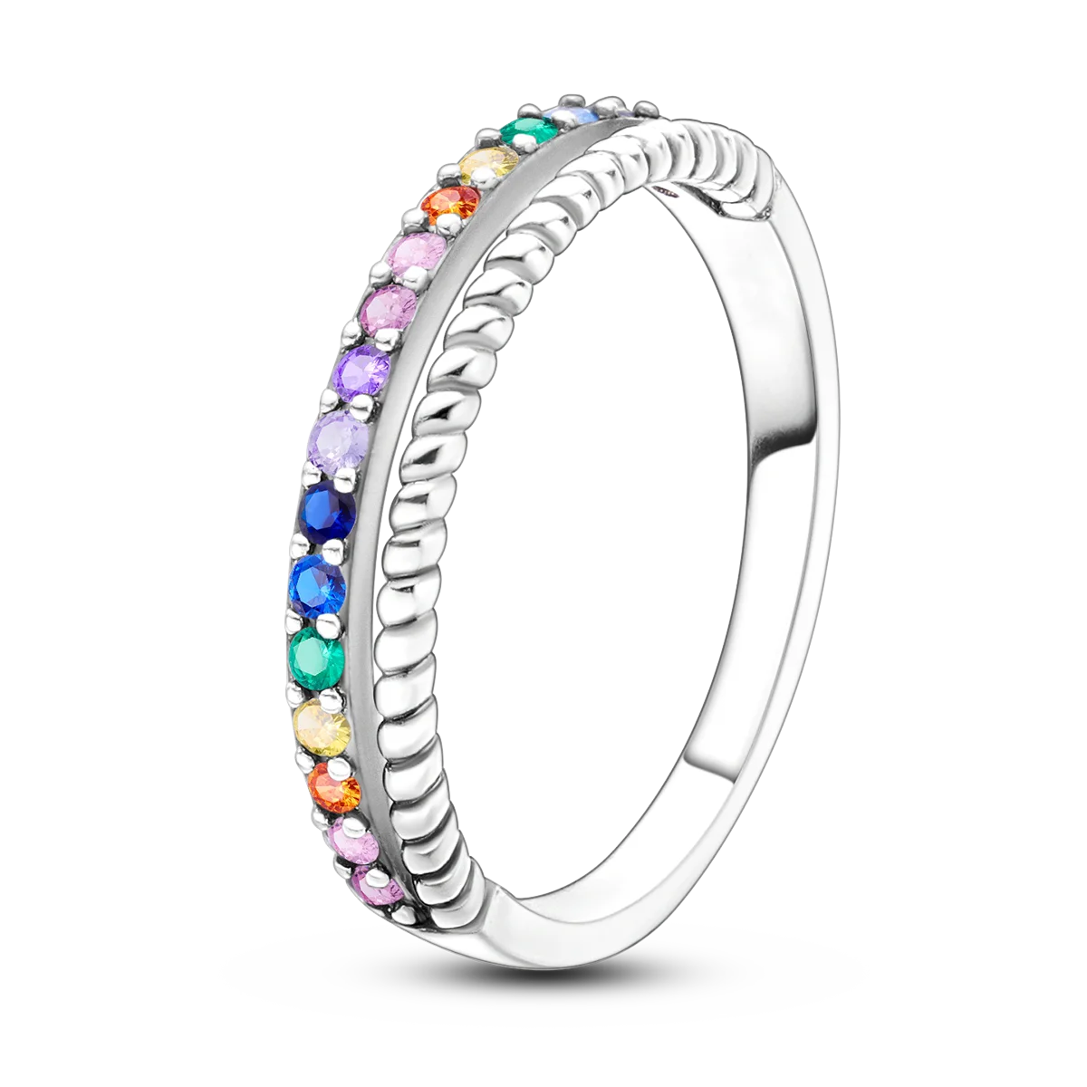 Silver Plated Women Luxury Stackable Ring Real Infinite Flower Daisy Fine Jewelry Rings For Engagement Weddling Party