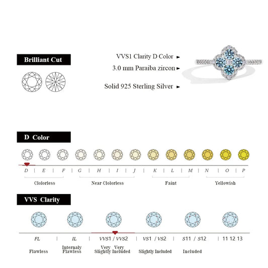 ATTAGEMS Classic Moissanite Rings for Women D Color VVS1 Real 925 Sterling Silver Engagement Wedding Party Exquisite FineJewelry