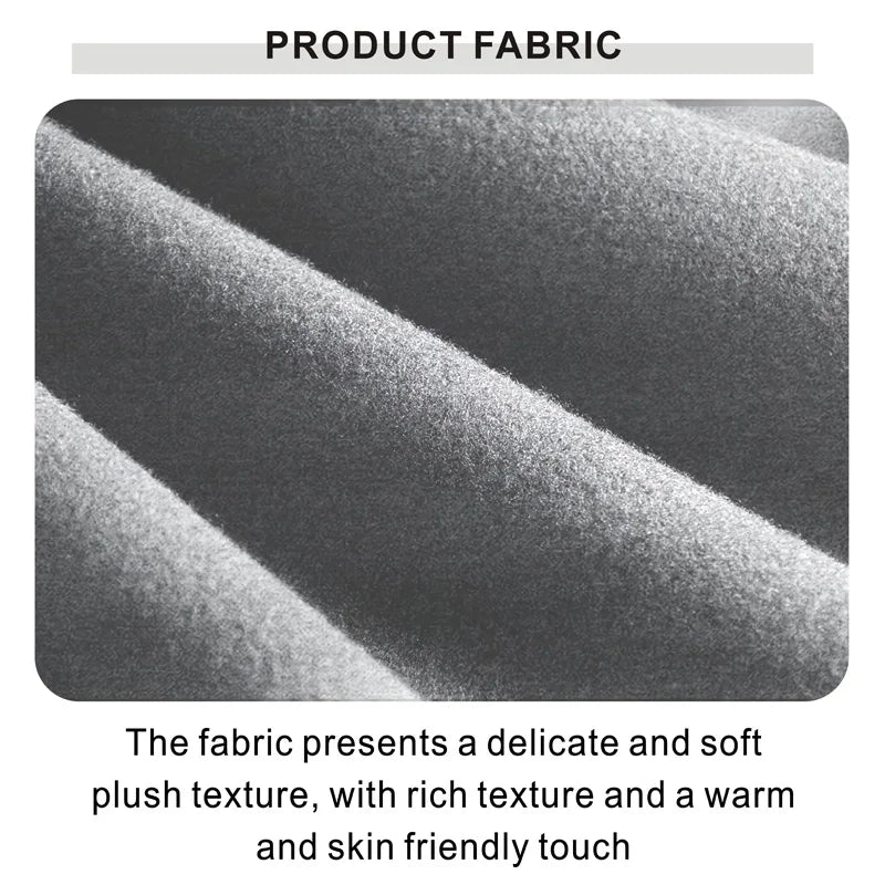 Men's Warm Brushed Jacket Lapel Button-Down Casual Coat for Autumn Winter Business，with Pocket