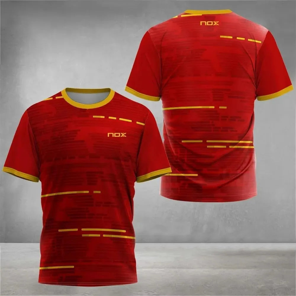 New Summer Men's Polyester Fiber Casual Fashion Breathable T-shirt Letter Printed Pattern Suitable for Outdoor Wearing