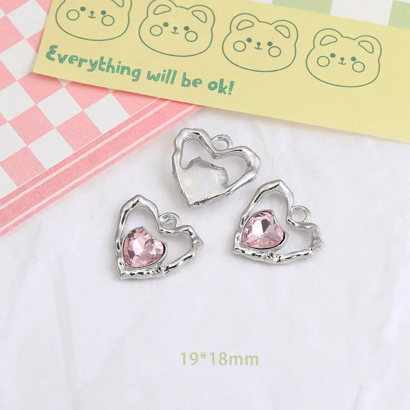 Wholesale Y2K Silver Charms for Jewelry Making Accessories DIY Pendant Necklace Bracelet Earring Women Girl Luxury Female Gift