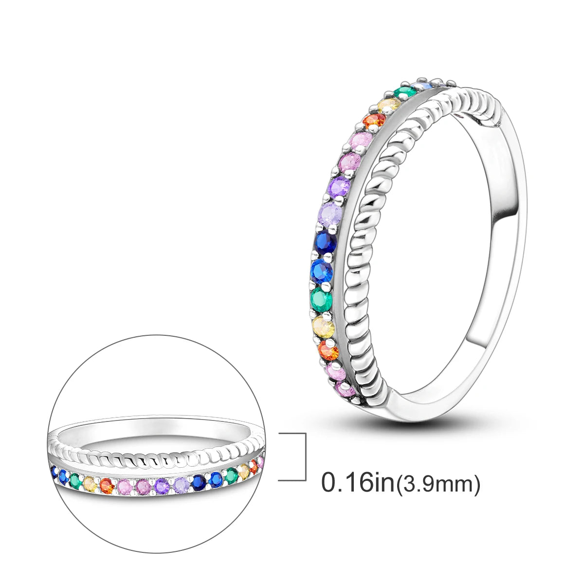Silver Plated Women Luxury Stackable Ring Real Infinite Flower Daisy Fine Jewelry Rings For Engagement Weddling Party