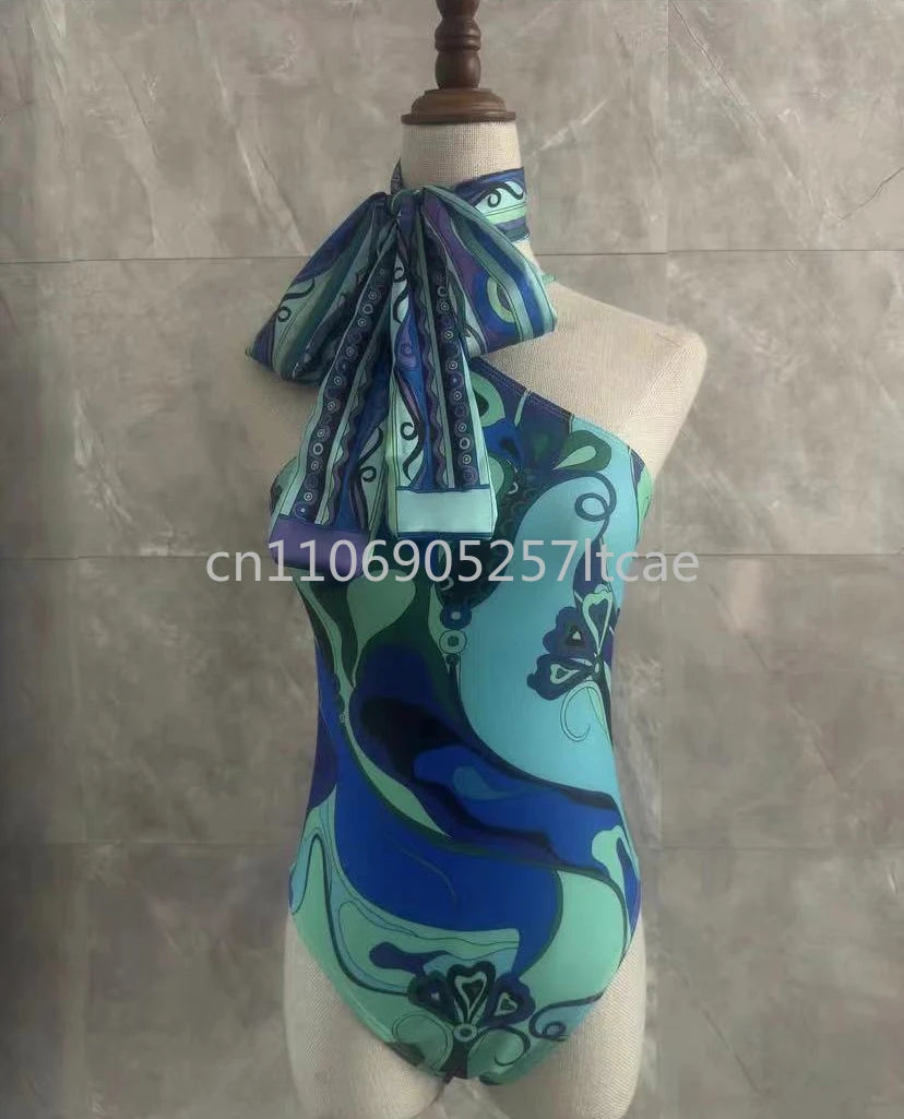 Luxury Design Women's Scarf Bikini Sets Letter Signature Logo Designer Brand Lady Headband Swimsuits