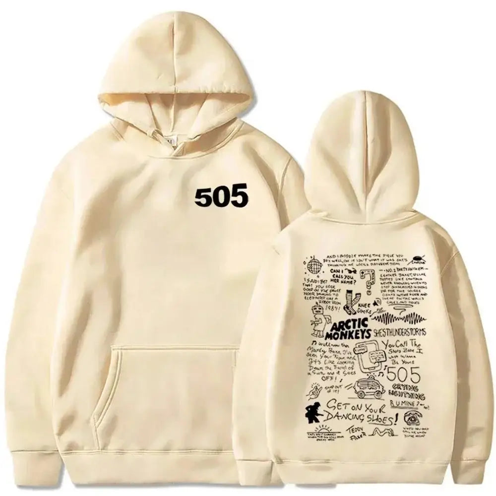 505 Hoodie Arctic Monkeys Music Hoodie Arctic Monkeys Merch Gift For Arctic Monkeys Fan Pullover Tops Streetwear Unisex