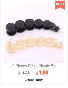 Brand French Banana Hair Clip Black Plastic Ponytail Holder Hair Pin for Lady Hairdress Beauty Tool Simple Hair Clips 2020