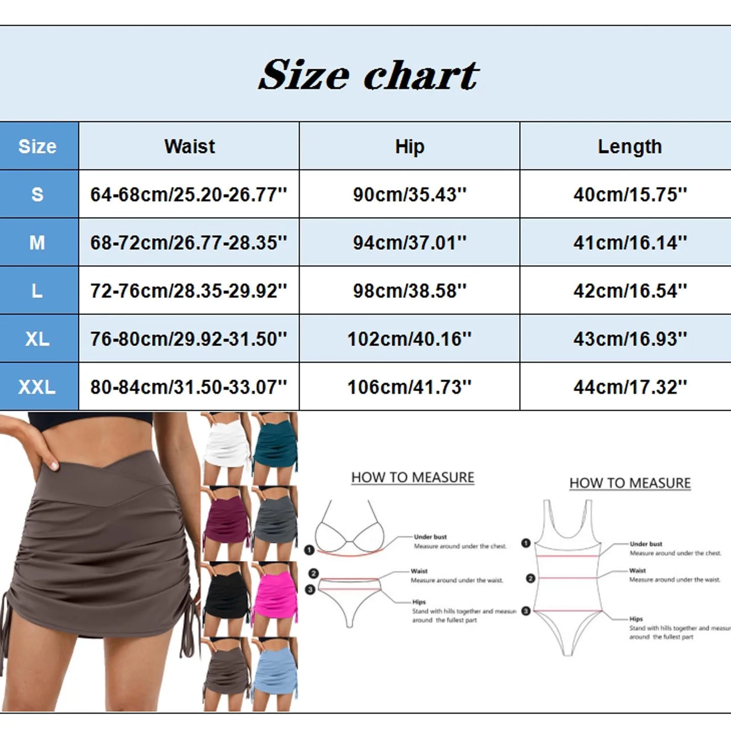 Plus Size High Waisted Swimming Shorts Swim Skirts For Women Tankini Bottoms Drawstring High Waisted Shorts BiquíNi Feminino
