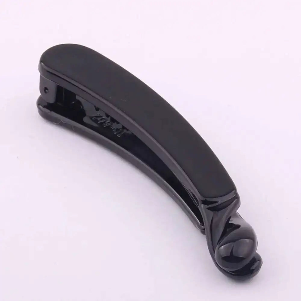 Brand French Banana Hair Clip Black Plastic Ponytail Holder Hair Pin for Lady Hairdress Beauty Tool Simple Hair Clips 2020