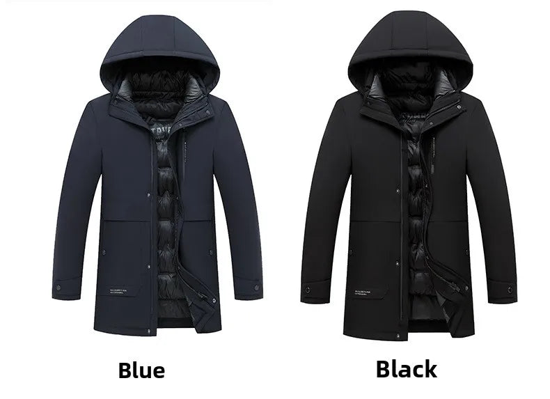 Top Grade Thicken Fashion Winter Casual Outerwear Warm Designer Hooded Parka Coat Mens Newest Jacket Windbreaker Mens Clothes