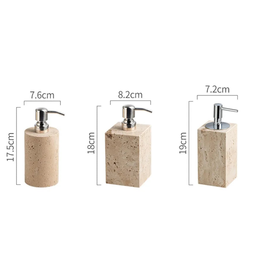 Vintage Rock Wind Cave Ceramic Lotion Bottle Bathroom Shampoo Body Wash Split Empty Bottle Cotton Bumb Box Aromatherapy Bottle