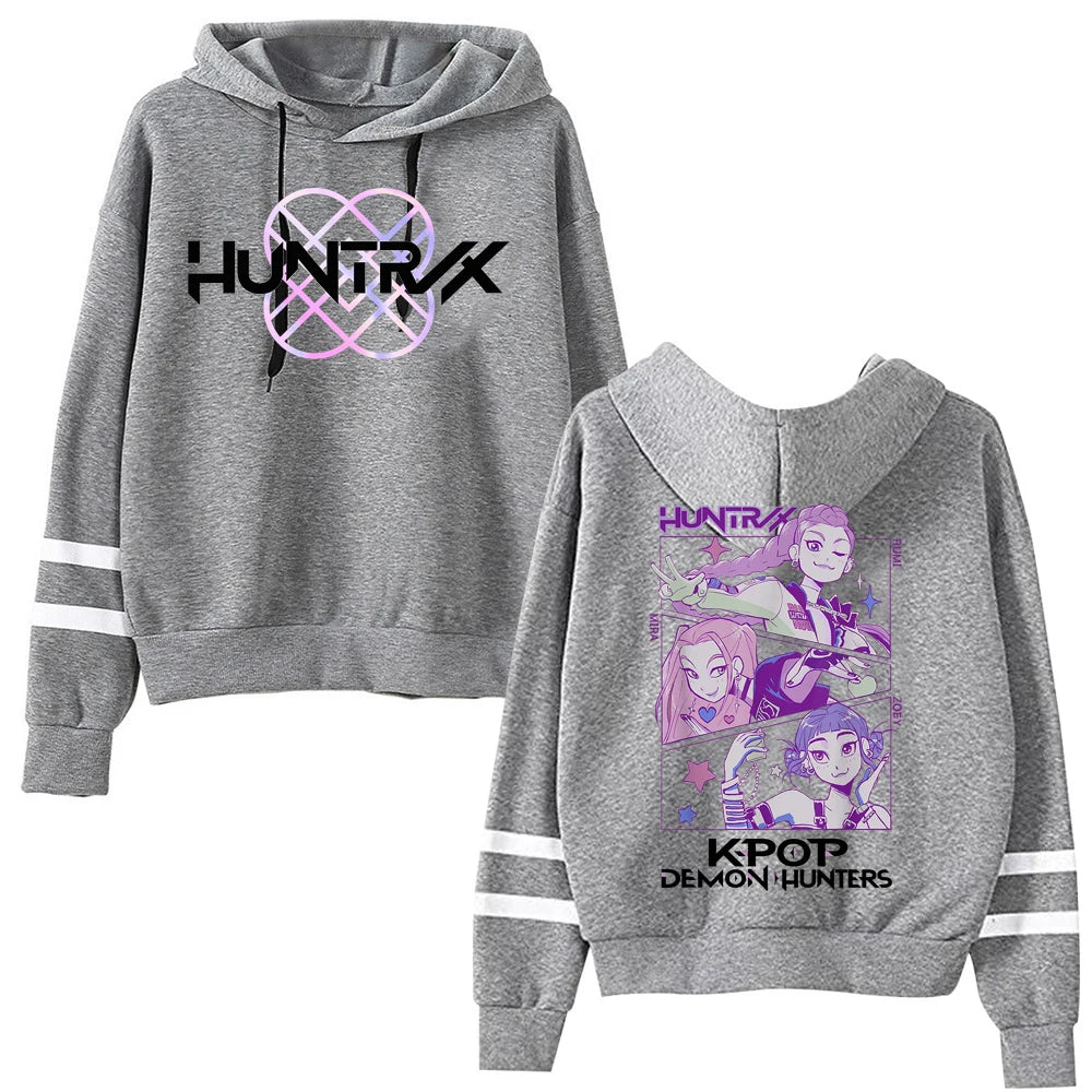 Anime Kpop Demon Hunter Saja Boys Hoodie Anime Sweatshirt Harajuku Pullover Tops Streetwear Fans Gift