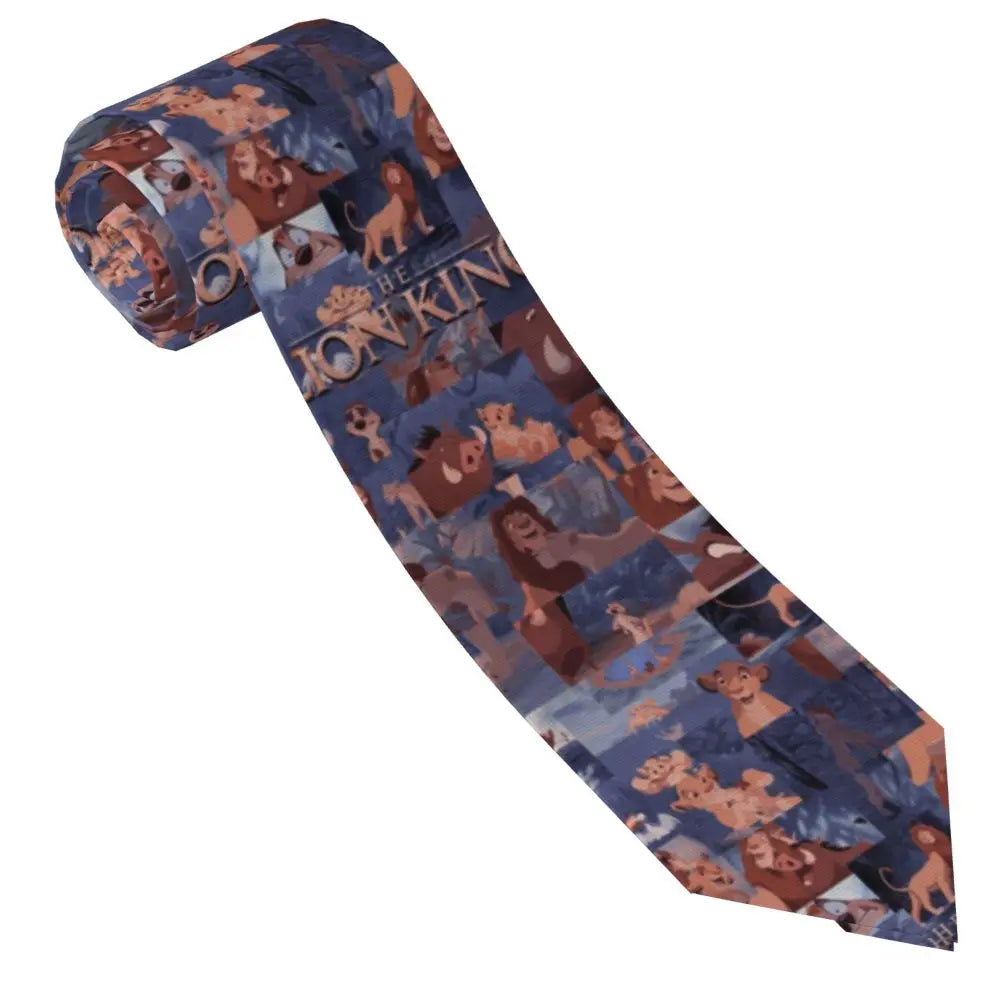 Custom The Lion King Hakuna Matata Necktie Mens Mens Suit Tie For Thanksgiving Day