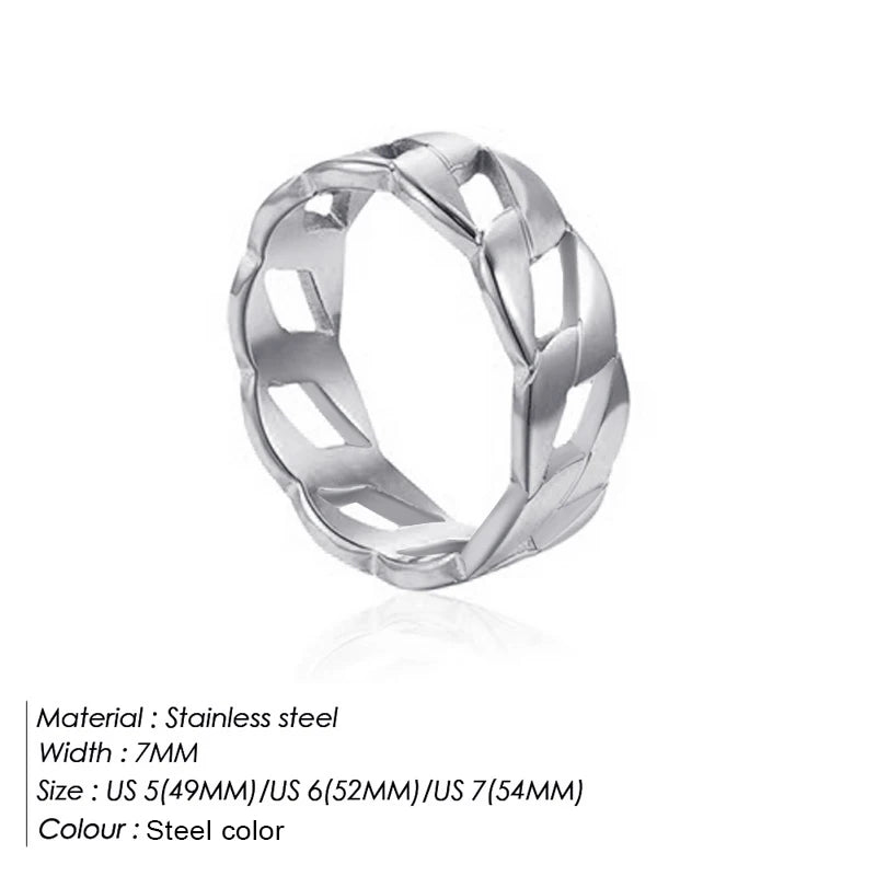 Fashion Ring 316L Stainless Steel Ring Anillo Ringen Mujer Women Rings Bague Couple Matching Jewlery Fashion Gifts Do not fade