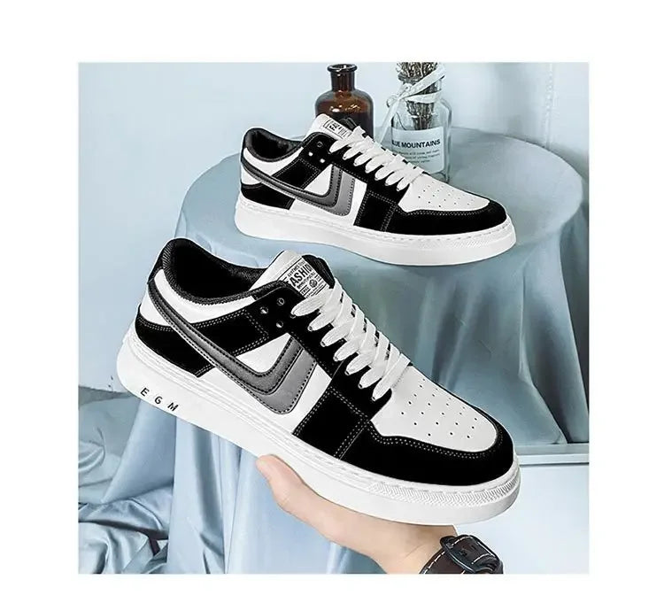 2025 Spring New Men's Sneakers Fashion Casual Board Shoes for Men's Lace Up Versatile Trendy Man's Sports Shoes Flat Bottom