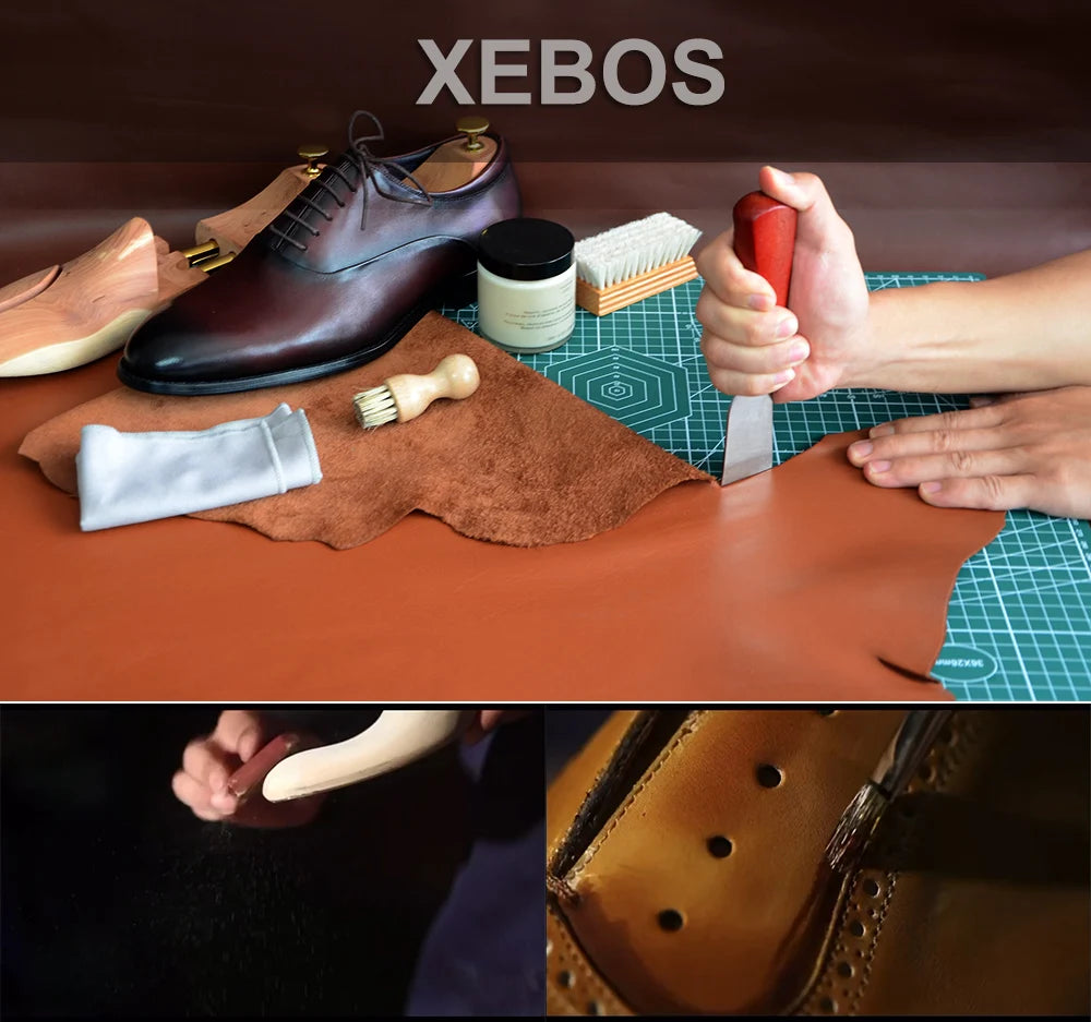 Italian Mens Dress Shoes Genuine Leather Cap Toe Oxfords Lace-up Black Brown Wedding Business Office Brogue Formal Shoes for Men