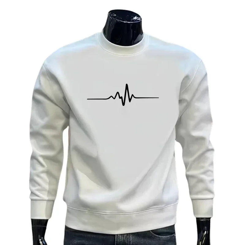 Autumn Winter Hot Sales Men's Sweatshirts Print O-Neck High Quality Casual Man Popular Sports Pullover Jogging Daily Simplicity