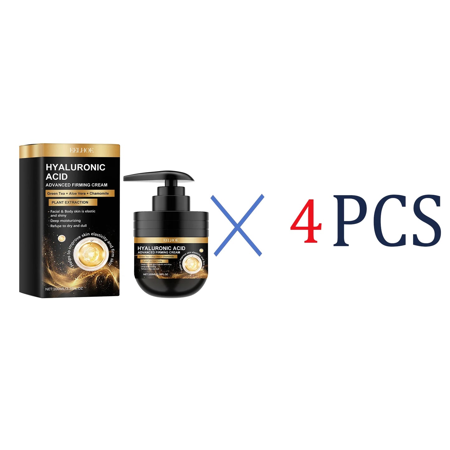 Hyaluronic Acid Firming Face Cream 100ml Intense Moisturizing Anti Aging Cream For Dry Skin Hydrating Wrinkle Reduction Cream