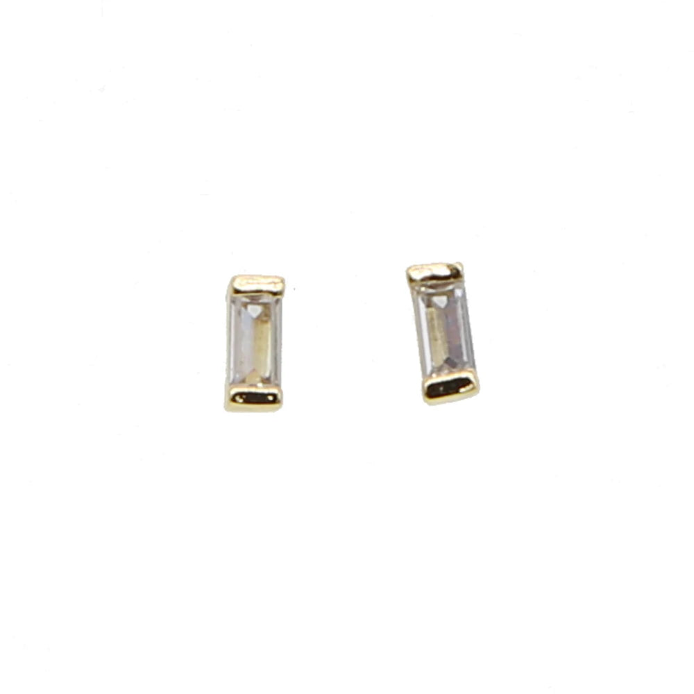 2023 New Arrived Top Quality Classic Fashion Girl Women Jewelry Geometric Shaped Colorful Simple CZ Stud Earring