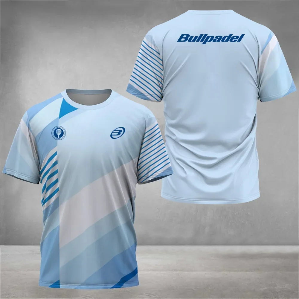 New Fitness Series Summer Cool Breathable Short Sleeve Quick Dry Short Sleeve Street Men's Top Outdoor Tennis Casual T-shirt 6XL