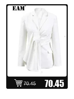 [EAM] High Elastic Waist Black Irregular Pleated Midi Elegant Half-body Skirt Women Fashion Tide New Spring Autumn 2025 1DJ0400