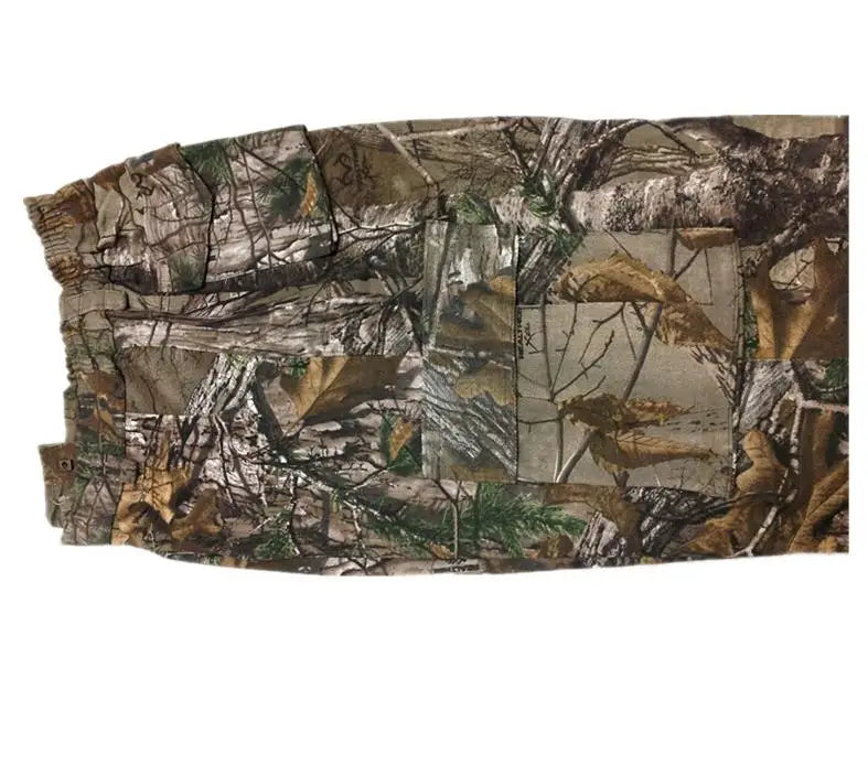 Men Pants Fashion Large Size Cotton Breathable Bionic Camouflage Trousers Outdoor Hiking Fishing Jungle Hunting Long Bottoms