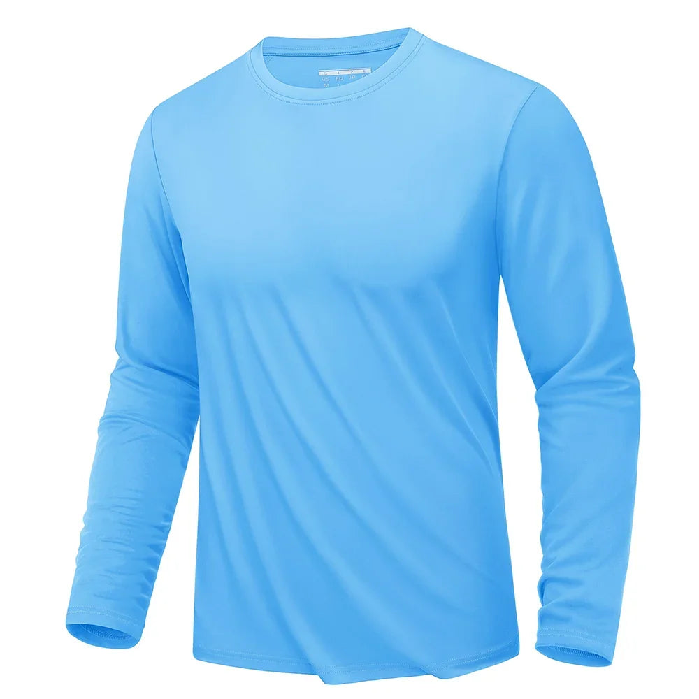 Men's Sun Protection  Summer official-website Long Sleeve Quick Dry Men T Shirts Breathable Hiking Fish Performance Top UV-Proof
