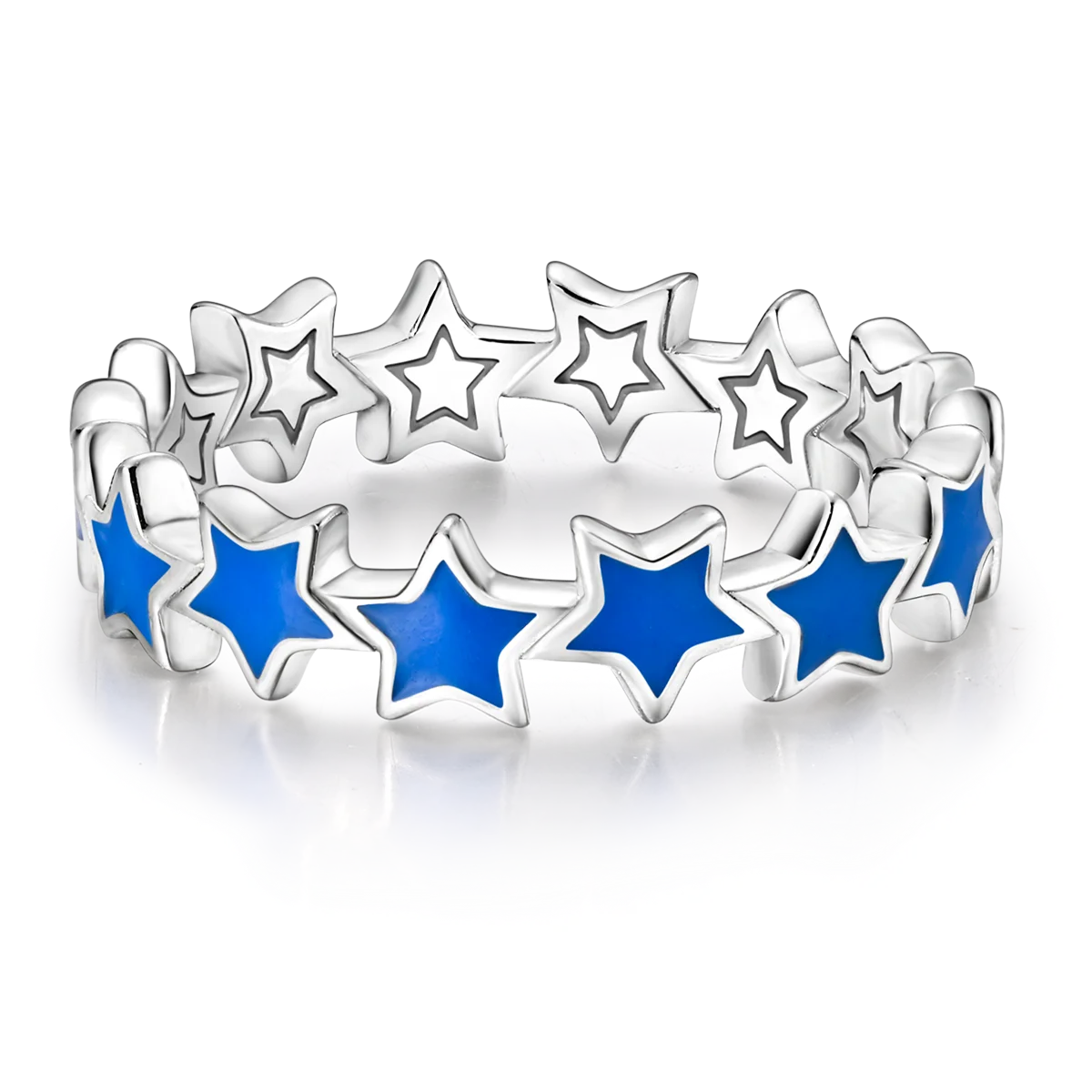 Silver Plated Women Luxury Stackable Ring Real Infinite Flower Daisy Fine Jewelry Rings For Engagement Weddling Party