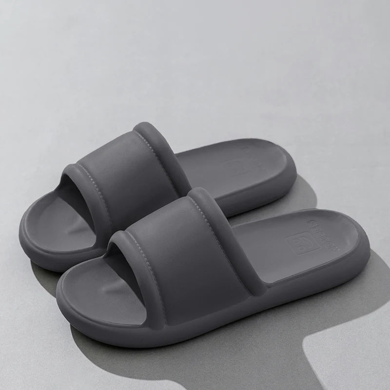 New Men's Slippers EVA Non-slip Bathroom Slipper Soft Comfortable Home Summer Sandal Indoor Bathroom Slippers Male Shower Shoes